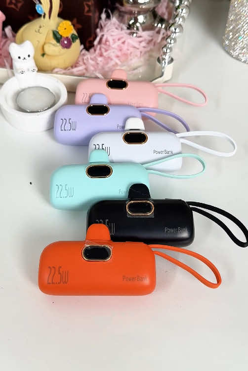 5000mAh Mini Portable Charger with 22.5W Output, Features Two USB Ports (Type-C… creator video