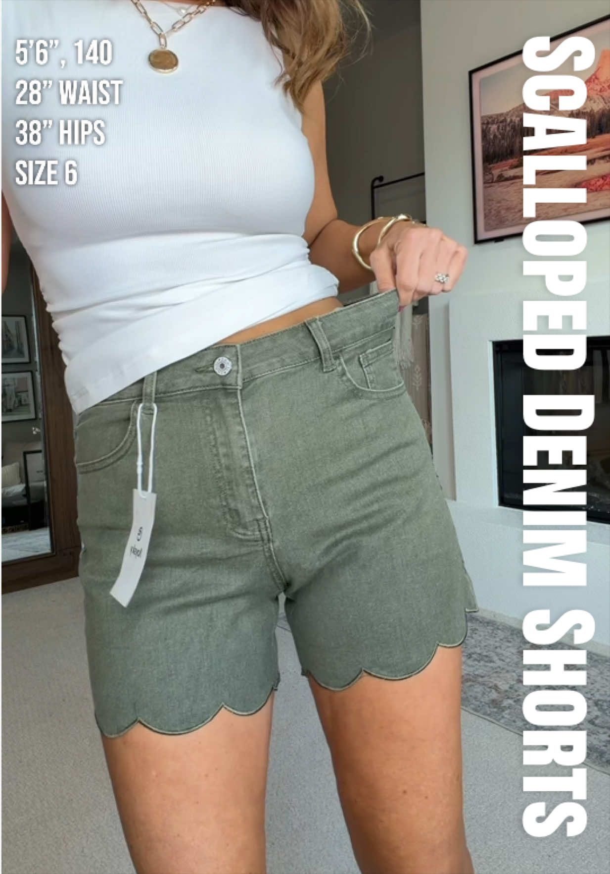 Aoysky Women's High-Waisted Fitted Minimalist Denim Jean Shorts creator video