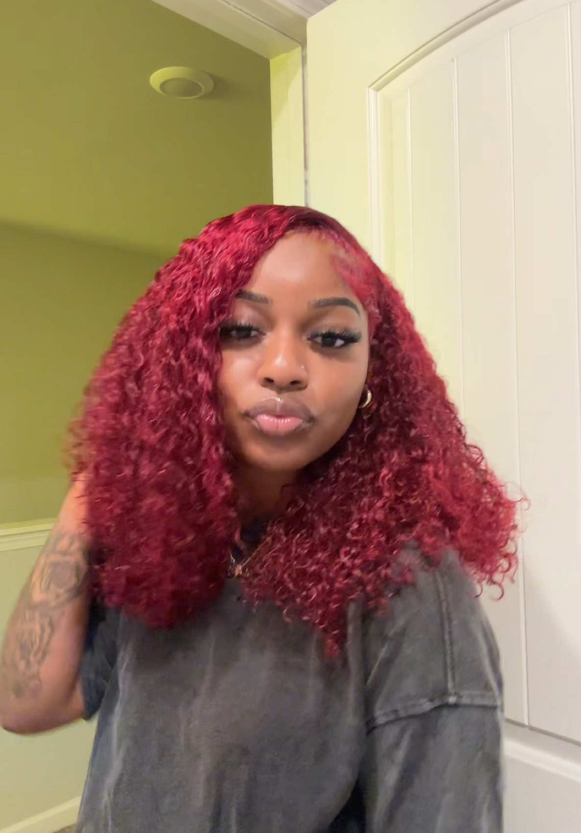 BANGJAZZ Short Kinky Curly Ready to Wear Glueless Wigs Pre Cut Lace… creator video