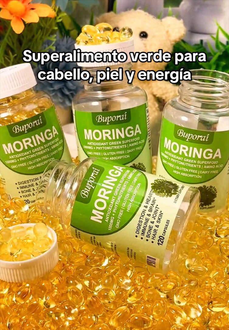 Buporai Natural Moringa Leaf Powder Plant Extract Dietary Capsules (120 Count) creator video