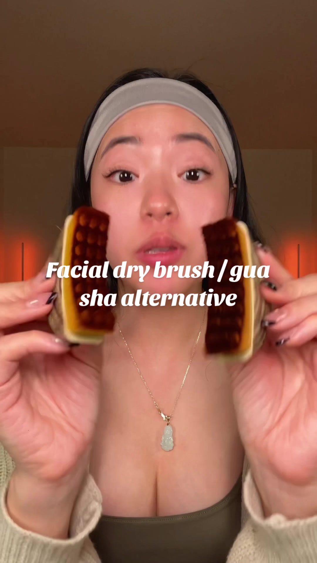 Face Lymphatic Contour Brush for Jawline & Chin Sculpting Dry Brushing Massager… creator video
