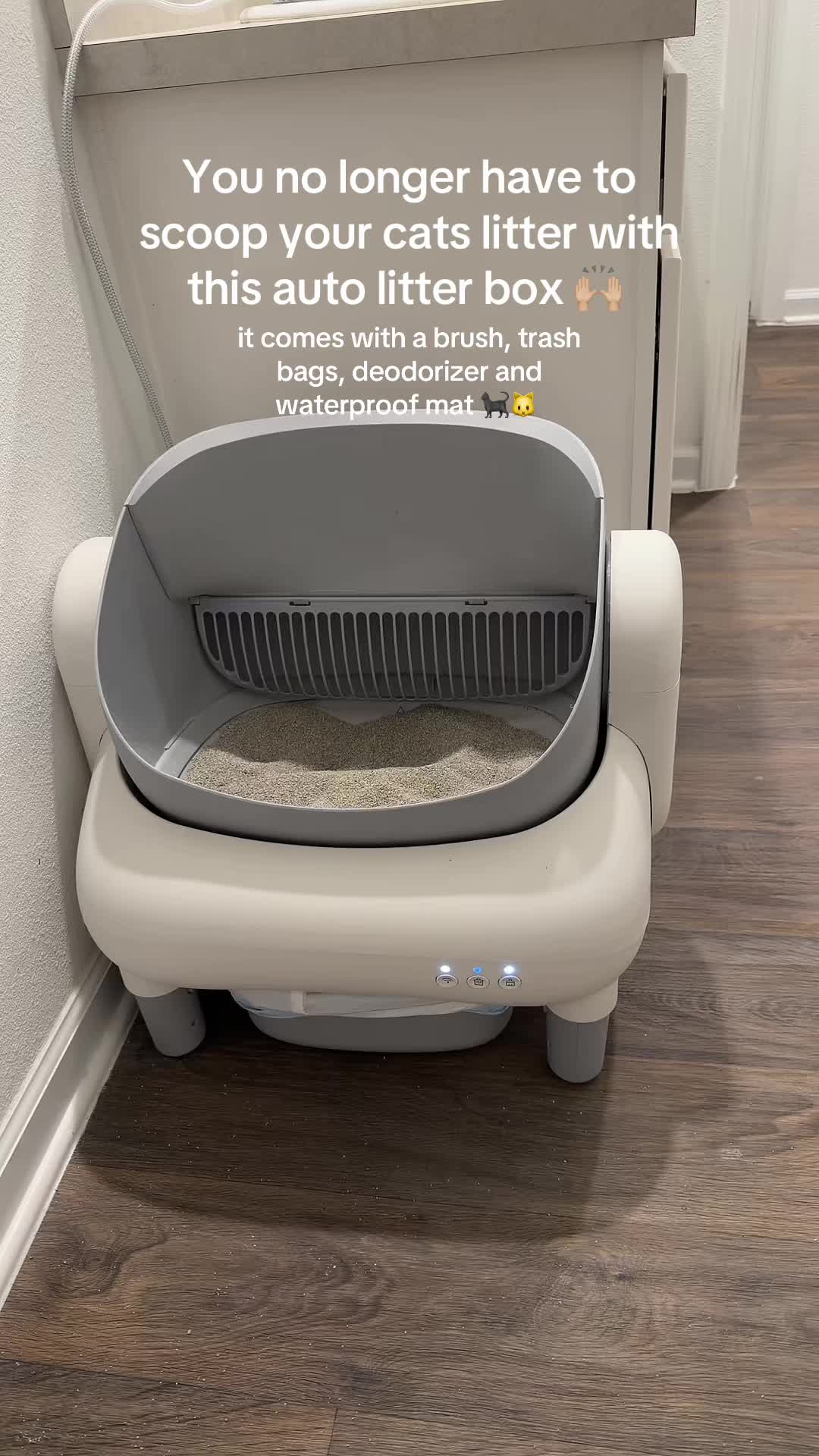 FUMOI Open‑Top Automatic Self‑Cleaning Cat Litter Box for Multi‑Cat Homes App‑Controlled｜2.4G WiFi… creator video