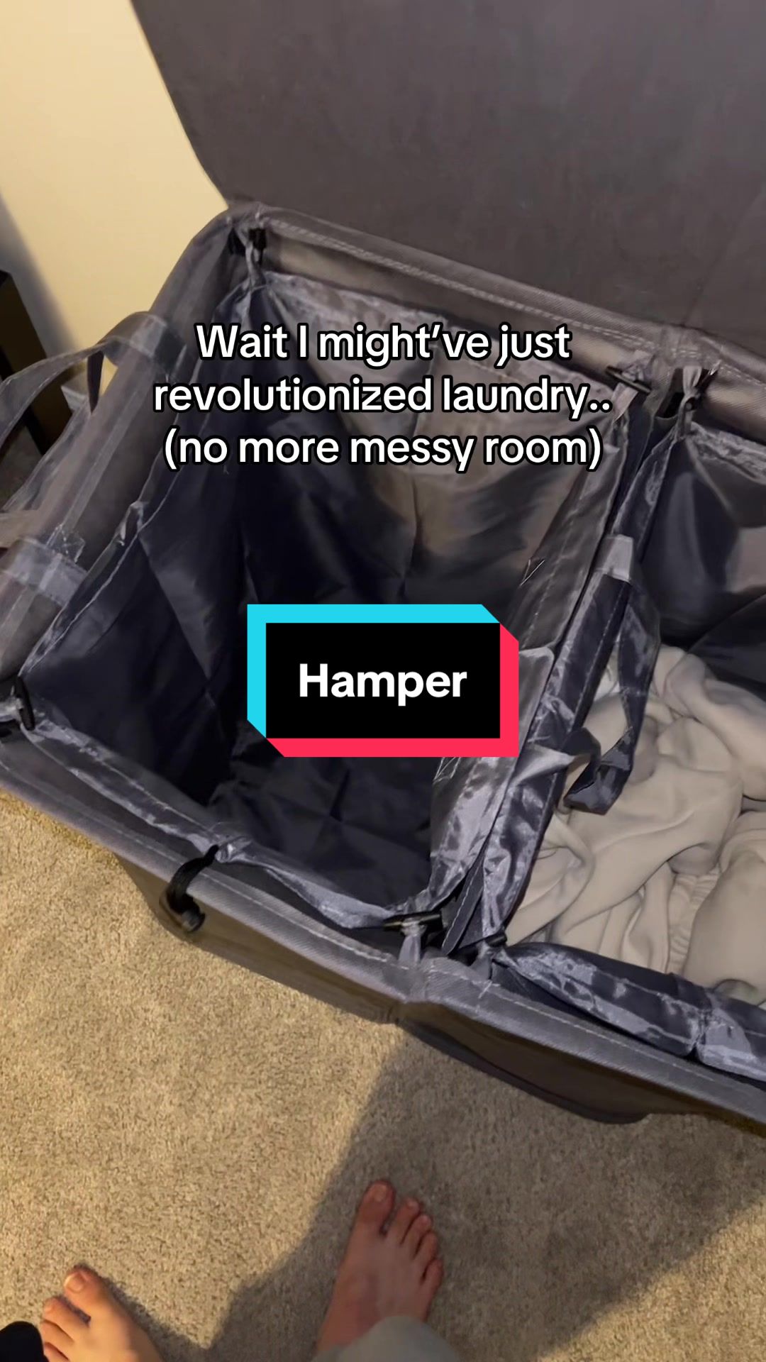 Lifewit Large Laundry Hamper Basket with 2 Removable inner Bags and Lid creator video