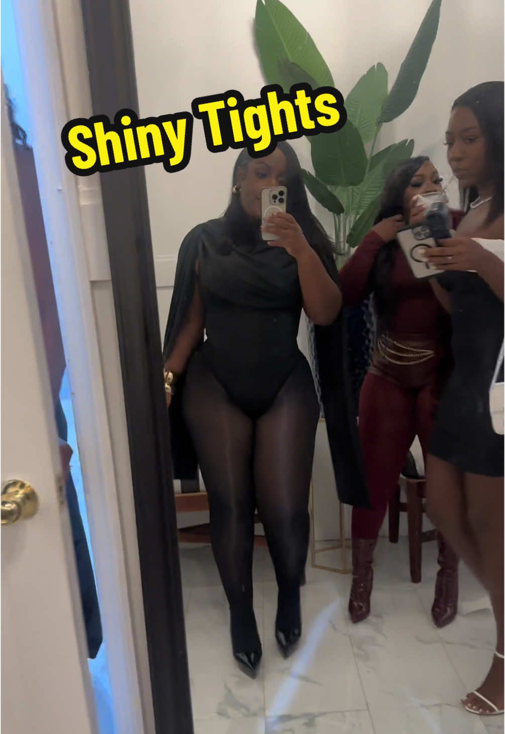 MANZI Women's Shiny Sheer Tights High Waist Silk Comfort Stockings Oil Shimmery… creator video