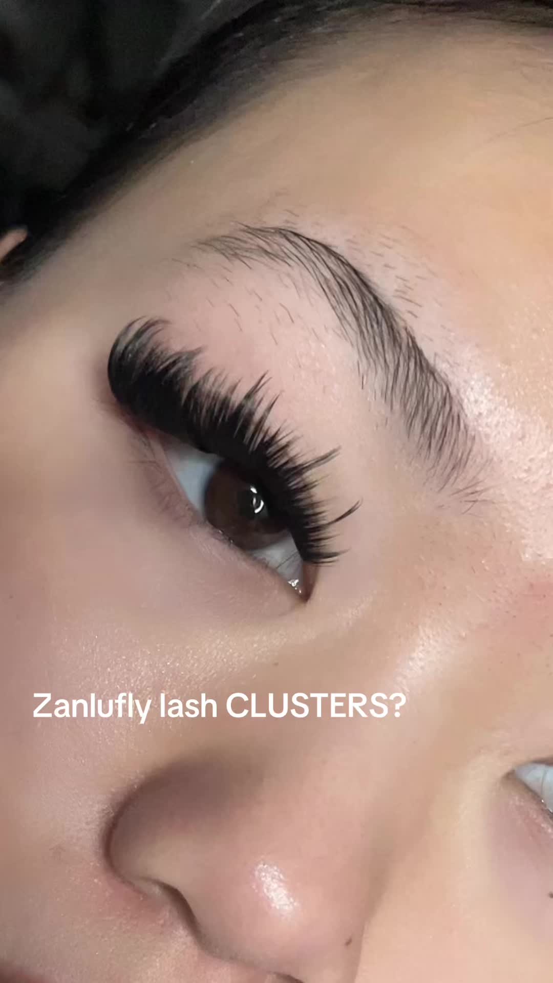 zanlufly Lash Clusters KIt D Curly Lash Extension Kit Volume Thick Eyelash… creator video