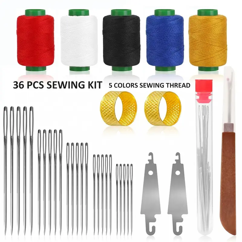 MDLIKE 36/41 Pcs Portable Sewing Repair Kit with Thread