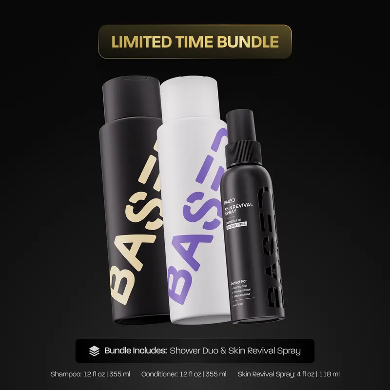 Dúo de ducha BASED + spray Skin Revival de ácido hipocloroso