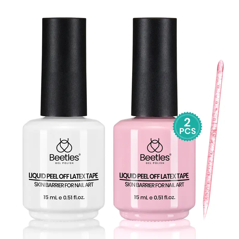 Beetles 2*15ml Liquid Latex Cuticle Guard