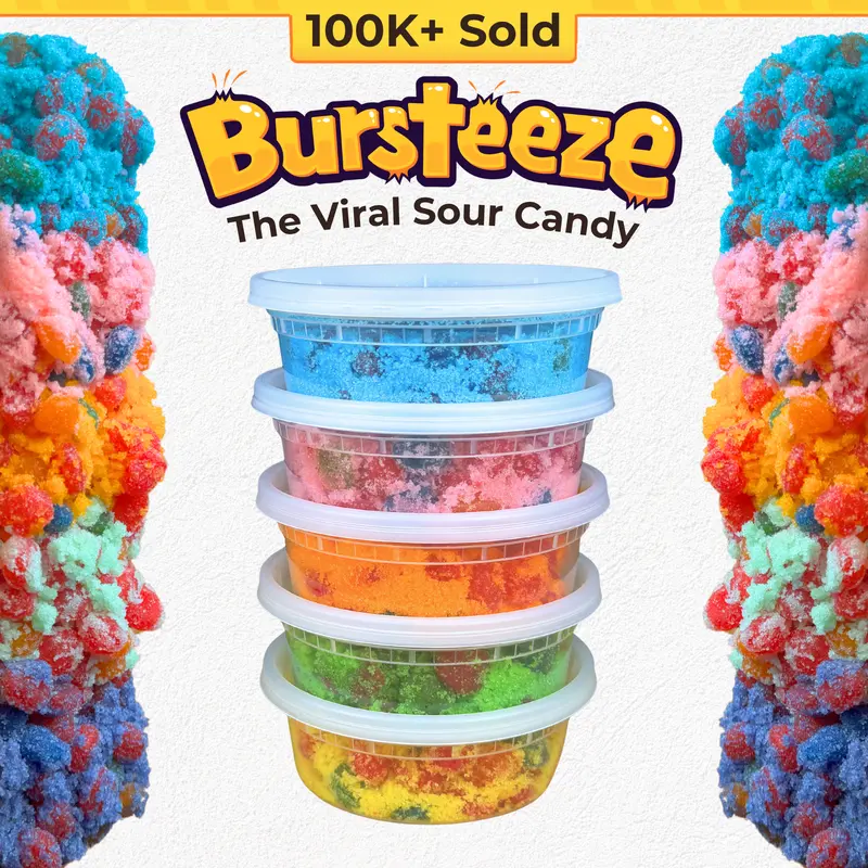 Candeeze's Sour Bursteeze (Extreme Flavor) The Viral Sour Candy