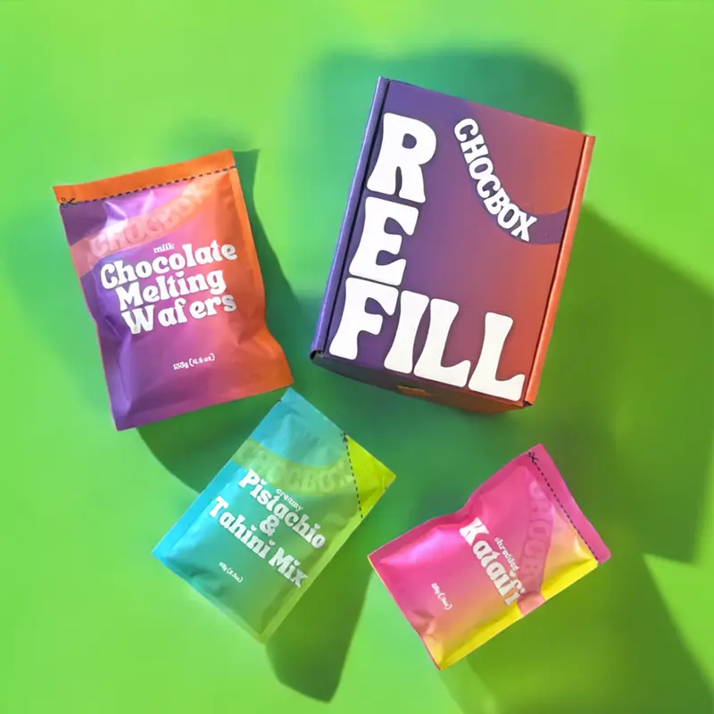 CHOCBOX Dubai Knafeh Stuffed Dark Chocolate Bar Refill Kit