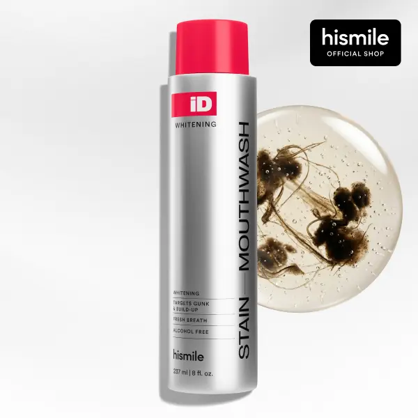 Hismile iD Stain Whitening Mouthwash for White Teeth