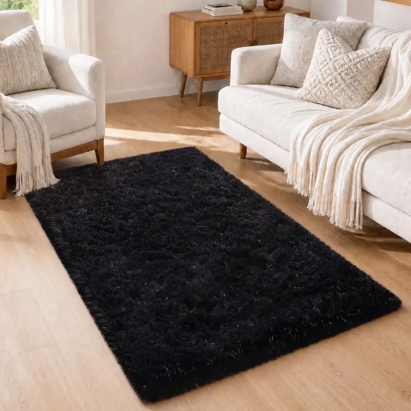 KING DARE Non-Slip Soft Plush Polyester Fiber Rug - 2x3ft/3x5ft/4x6ft, 2x3ft/60x90cm/24x36in, Tie Dye & Solid Color, Comfy Nursery Accent Mat for Entryway Bedroom, Aesthetic Home Decor Room Decor Household Item
