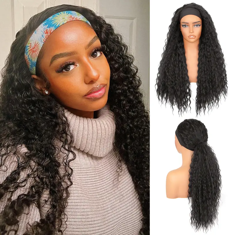 UNICE Lush Haute Headband Deep Wave Synthetic Wig 24 Inches Deep