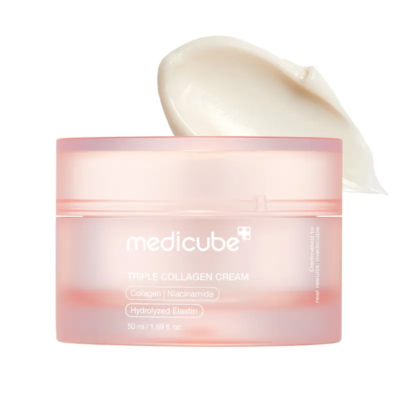 Medicube Triple Collagen Cream (Collagen+Hyaluronic Acid+Niacinamide+Shea Butter) l Hydrating Moisturizer