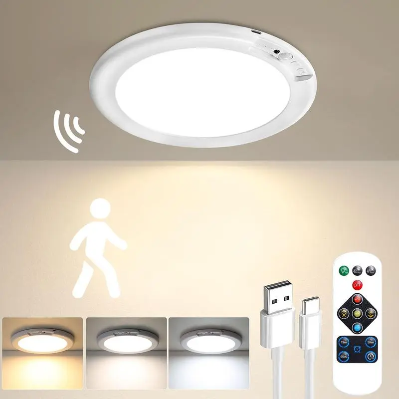 Bell+Howell Rechargeable Motion Sensor Ceiling Light with Remote