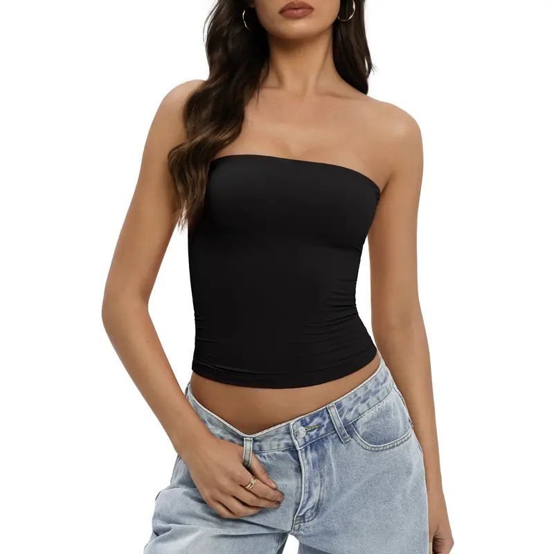 Top de tubo sexy para mujer Tournesol 017