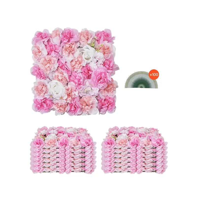VEVOR Set de 12 paneles de flores artificiales 3D Bloom